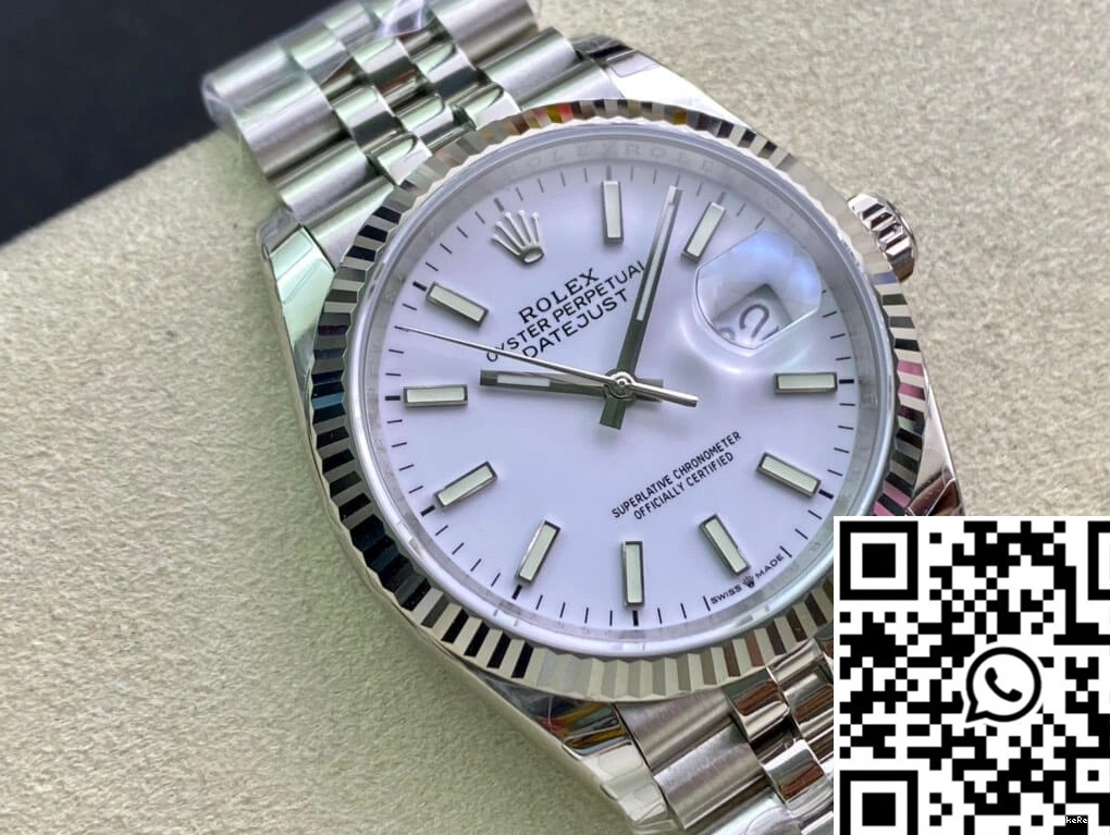 Rolex Factory White EW Datejust Stainless Steel Dial 36MM 0519
